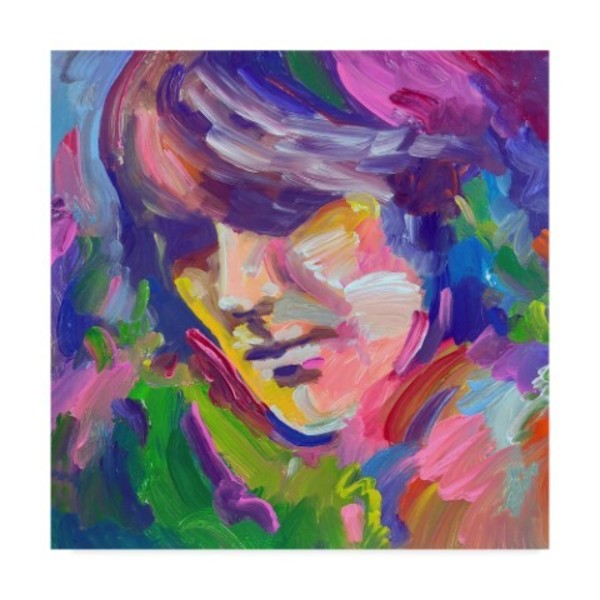 Trademark Fine Art Howie Green 'George Harrison Portrait' Canvas Art, 14x14 ALI35759-C1414GG